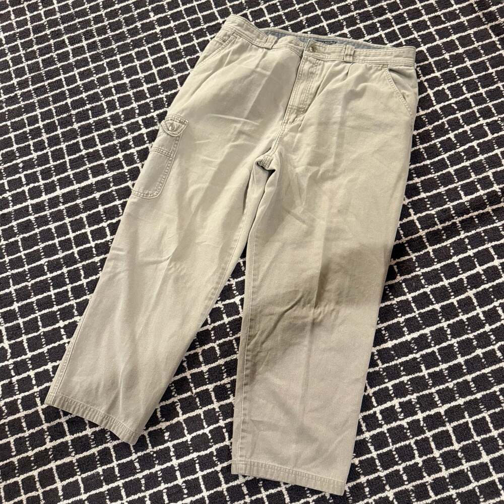 Bugle Boy Men Classic Cargo Pants Khaki